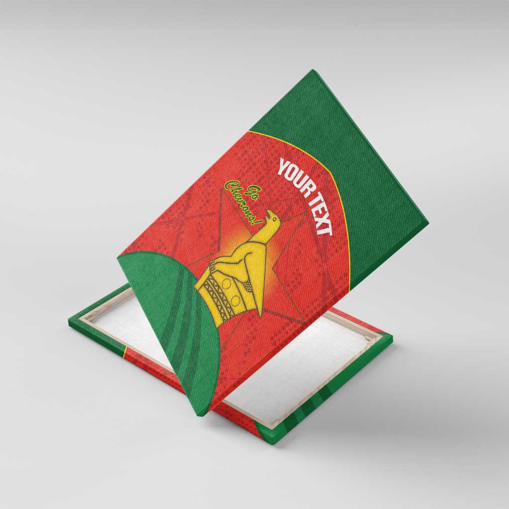 Afro Cricket Zimbabwe Custom Canvas Wall Art Go Chevrons 2003 Color - African Pride