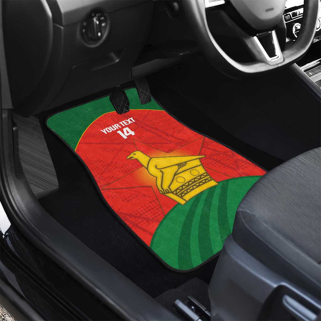 Afro Cricket Zimbabwe Custom Car Mats Go Chevrons 2003 Color - African Pride