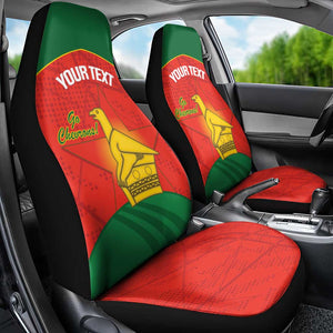 Afro Cricket Zimbabwe Custom Car Seat Cover Go Chevrons 2003 Color - African Pride