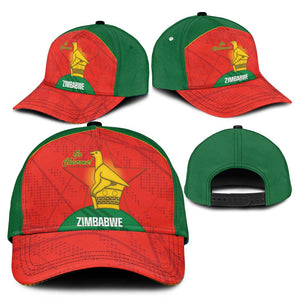 Zimbabwe Cricket Classic Cap Go Chevrons 2003 Color Version - African Pride