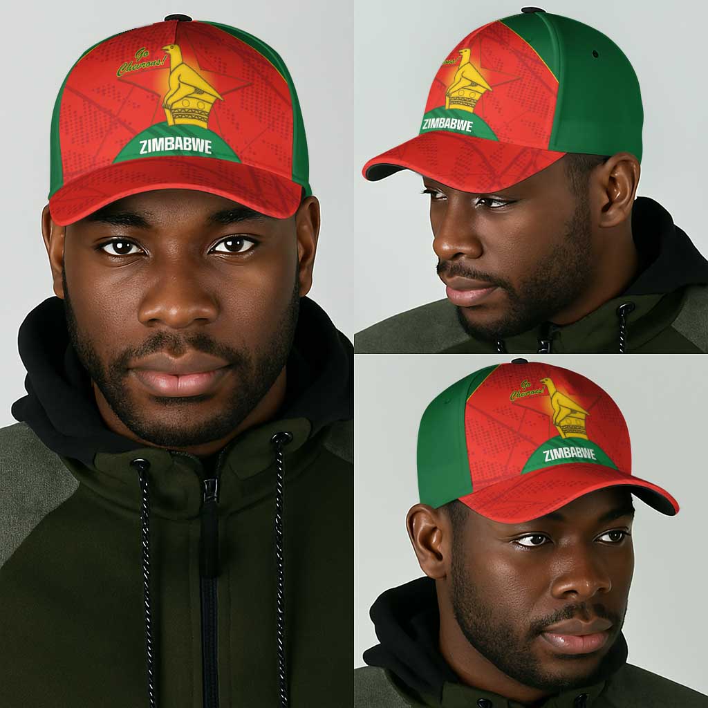 Zimbabwe Cricket Classic Cap Go Chevrons 2003 Color Version - African Pride