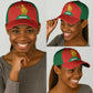 Zimbabwe Cricket Classic Cap Go Chevrons 2003 Color Version - African Pride