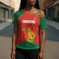 Custom Zimbabwe Cricket Cross Shoulder Shirt Go Chevrons 2003 Color Version