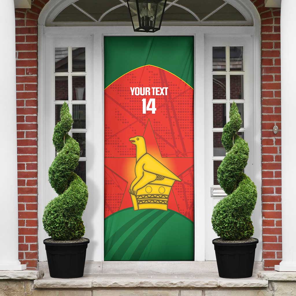 Custom Zimbabwe Cricket Door Cover Go Chevrons 2003 Color Version