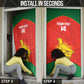 Custom Zimbabwe Cricket Door Cover Go Chevrons 2003 Color Version