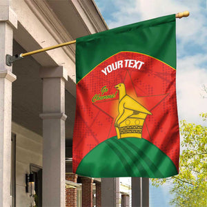 Afro Cricket Zimbabwe Custom Garden Flag Go Chevrons 2003 Color - African Pride