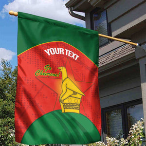 Afro Cricket Zimbabwe Custom Garden Flag Go Chevrons 2003 Color - African Pride