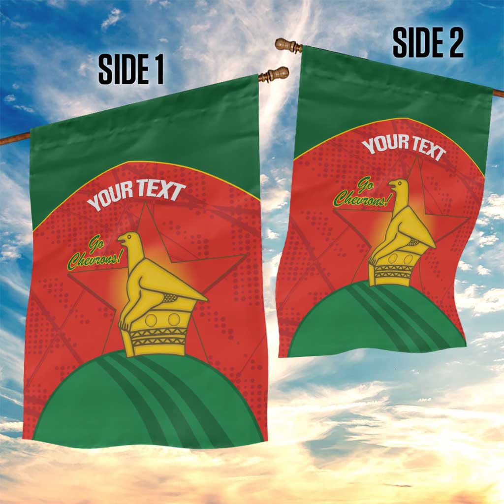 Afro Cricket Zimbabwe Custom Garden Flag Go Chevrons 2003 Color - African Pride