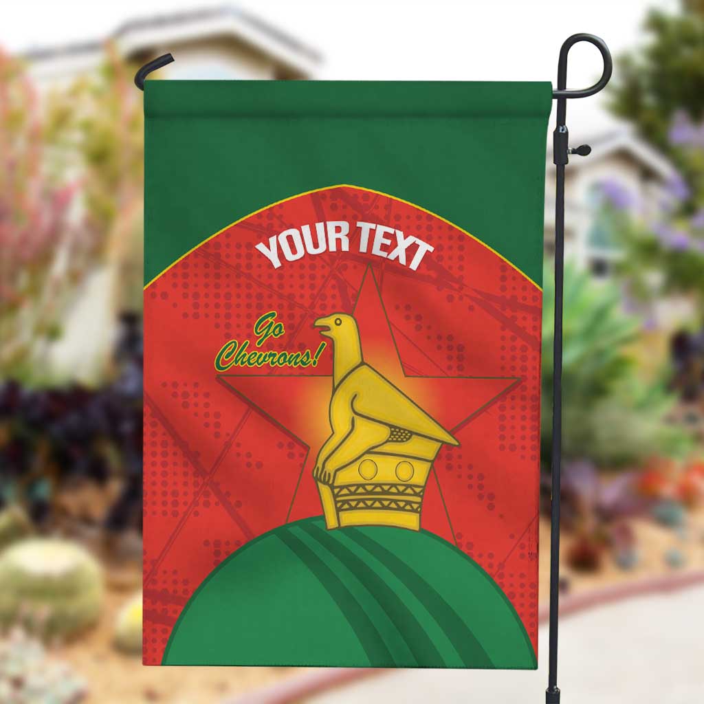 Afro Cricket Zimbabwe Custom Garden Flag Go Chevrons 2003 Color - African Pride