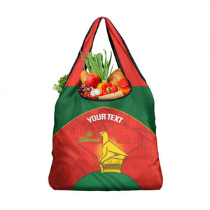 Afro Cricket Zimbabwe Custom Grocery Bag Go Chevrons 2003 Color - African Pride