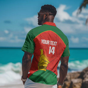 Afro Cricket Zimbabwe Custom Hawaiian Shirt Go Chevrons 2003 Color - African Pride