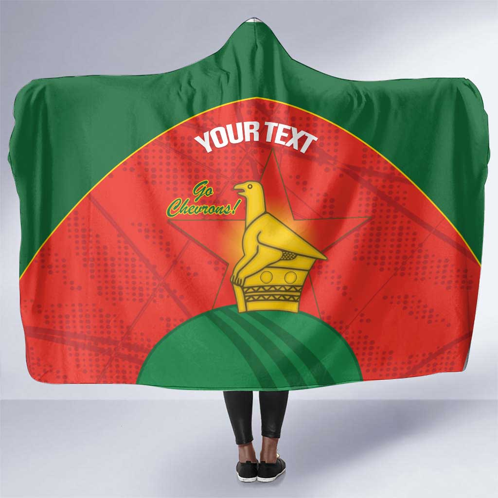 Afro Cricket Zimbabwe Custom Hooded Blanket Go Chevrons 2003 Color - African Pride