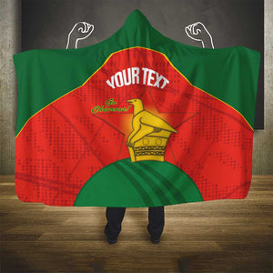 Afro Cricket Zimbabwe Custom Hooded Blanket Go Chevrons 2003 Color - African Pride