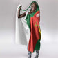 Afro Cricket Zimbabwe Custom Hooded Blanket Go Chevrons 2003 Color - African Pride
