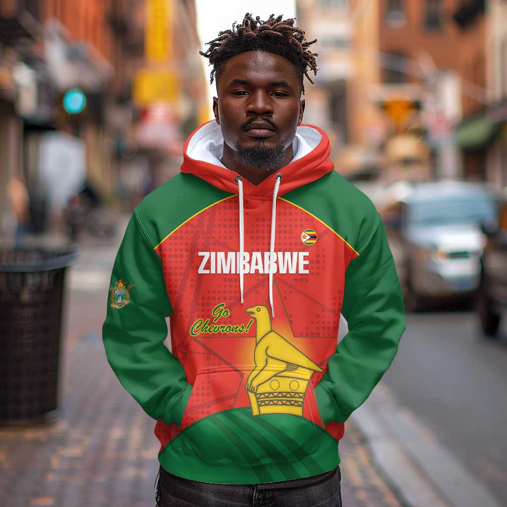 Afro Cricket Zimbabwe Custom Hoodie Go Chevrons 2003 Color - African Pride