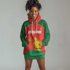 Afro Cricket Zimbabwe Custom Hoodie Dress Go Chevrons 2003 Color - African Pride