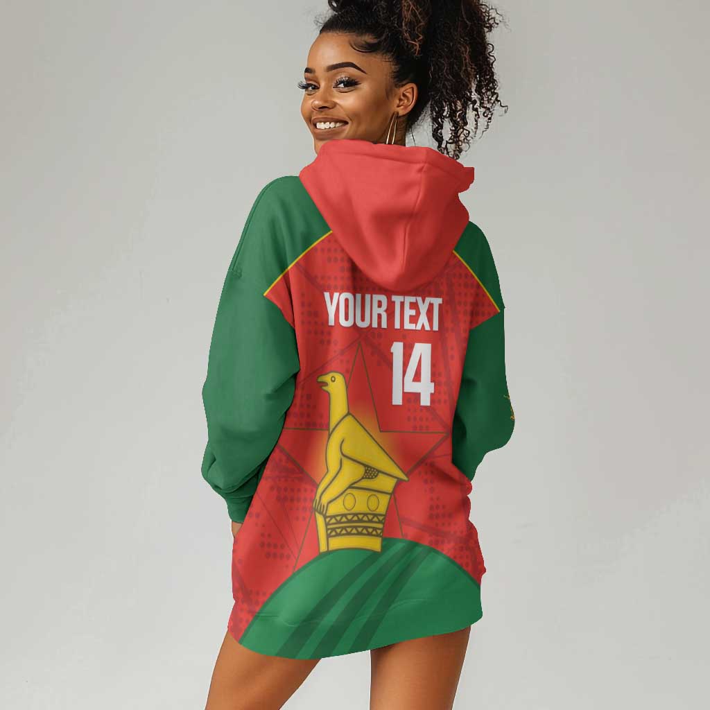 Afro Cricket Zimbabwe Custom Hoodie Dress Go Chevrons 2003 Color - African Pride