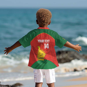 Afro Cricket Zimbabwe Custom Kid Hawaiian Shirt Go Chevrons 2003 Color - African Pride