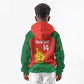 Afro Cricket Zimbabwe Custom Kid Hoodie Go Chevrons 2003 Color - African Pride