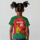 Afro Cricket Zimbabwe Custom Kid T shirt Go Chevrons 2003 Color - African Pride