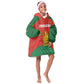 Afro Cricket Zimbabwe Custom Kid Wearable Blanket Hoodie Go Chevrons 2003 Color - African Pride