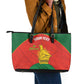 Afro Cricket Zimbabwe Custom Leather Tote Bag Go Chevrons 2003 Color - African Pride