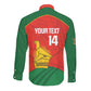 Afro Cricket Zimbabwe Custom Long Sleeve Button Shirt Go Chevrons 2003 Color - African Pride