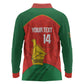 Afro Cricket Zimbabwe Custom Long Sleeve Polo Shirt Go Chevrons 2003 Color - African Pride