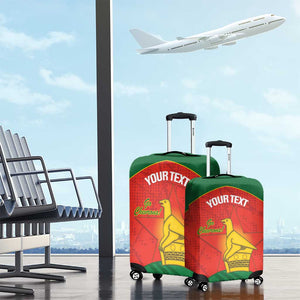 Afro Cricket Zimbabwe Custom Luggage Cover Go Chevrons 2003 Color - African Pride