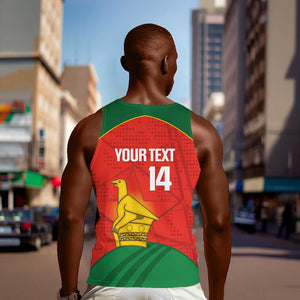 Afro Cricket Zimbabwe Custom Men Tank Top Go Chevrons 2003 Color - African Pride