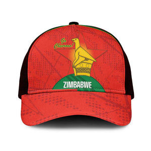 Zimbabwe Cricket Mesh Trucker Cap Go Chevrons 2003 Color Version - African Pride