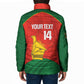 Custom Zimbabwe Cricket Padded Jacket Go Chevrons 2003 Color Version