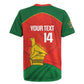 Afro Cricket Zimbabwe Custom Rugby Jersey Go Chevrons 2003 Color - African Pride