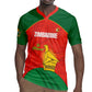 Afro Cricket Zimbabwe Custom Rugby Jersey Go Chevrons 2003 Color - African Pride