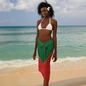 Afro Cricket Zimbabwe Custom Sarong Go Chevrons 2003 Color - African Pride