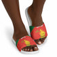 Custom Zimbabwe Cricket Slide Sandals Go Chevrons 2003 Color Version