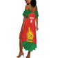 Afro Cricket Zimbabwe Custom Summer Maxi Dress Go Chevrons 2003 Color - African Pride