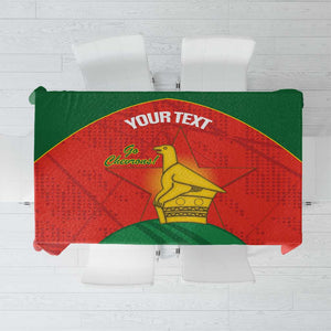 Afro Cricket Zimbabwe Custom Tablecloth Go Chevrons 2003 Color - African Pride