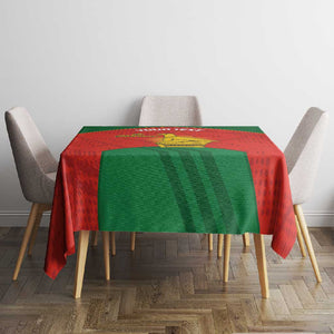 Afro Cricket Zimbabwe Custom Tablecloth Go Chevrons 2003 Color - African Pride