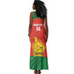 Afro Cricket Zimbabwe Custom Tank Maxi Dress Go Chevrons 2003 Color - African Pride