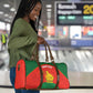 Custom Zimbabwe Cricket Travel Bag Go Chevrons 2003 Color Version