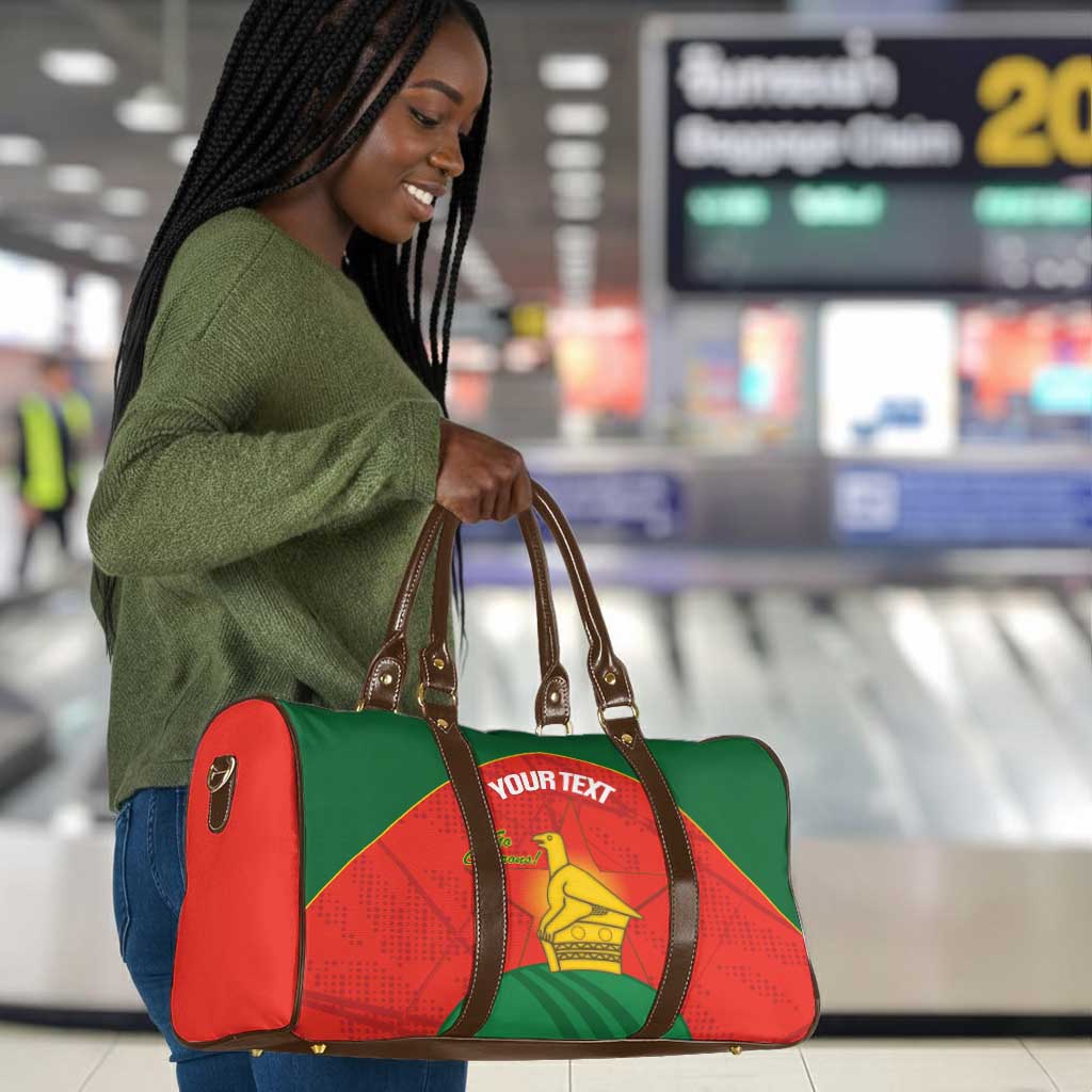 Custom Zimbabwe Cricket Travel Bag Go Chevrons 2003 Color Version