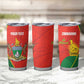 Afro Cricket Zimbabwe Custom Tumbler Cup Go Chevrons 2003 Color - African Pride