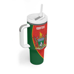 Afro Cricket Zimbabwe Custom Tumbler With Handle Go Chevrons 2003 Color - African Pride