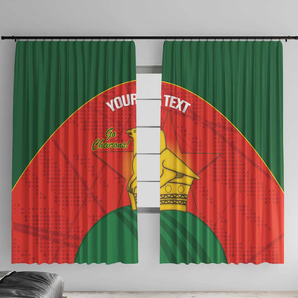 Afro Cricket Zimbabwe Custom Window Curtain Go Chevrons 2003 Color - African Pride
