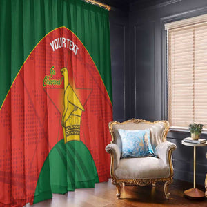 Afro Cricket Zimbabwe Custom Window Curtain Go Chevrons 2003 Color - African Pride