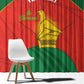 Afro Cricket Zimbabwe Custom Window Curtain Go Chevrons 2003 Color - African Pride