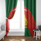 Afro Cricket Zimbabwe Custom Window Curtain Go Chevrons 2003 Color - African Pride