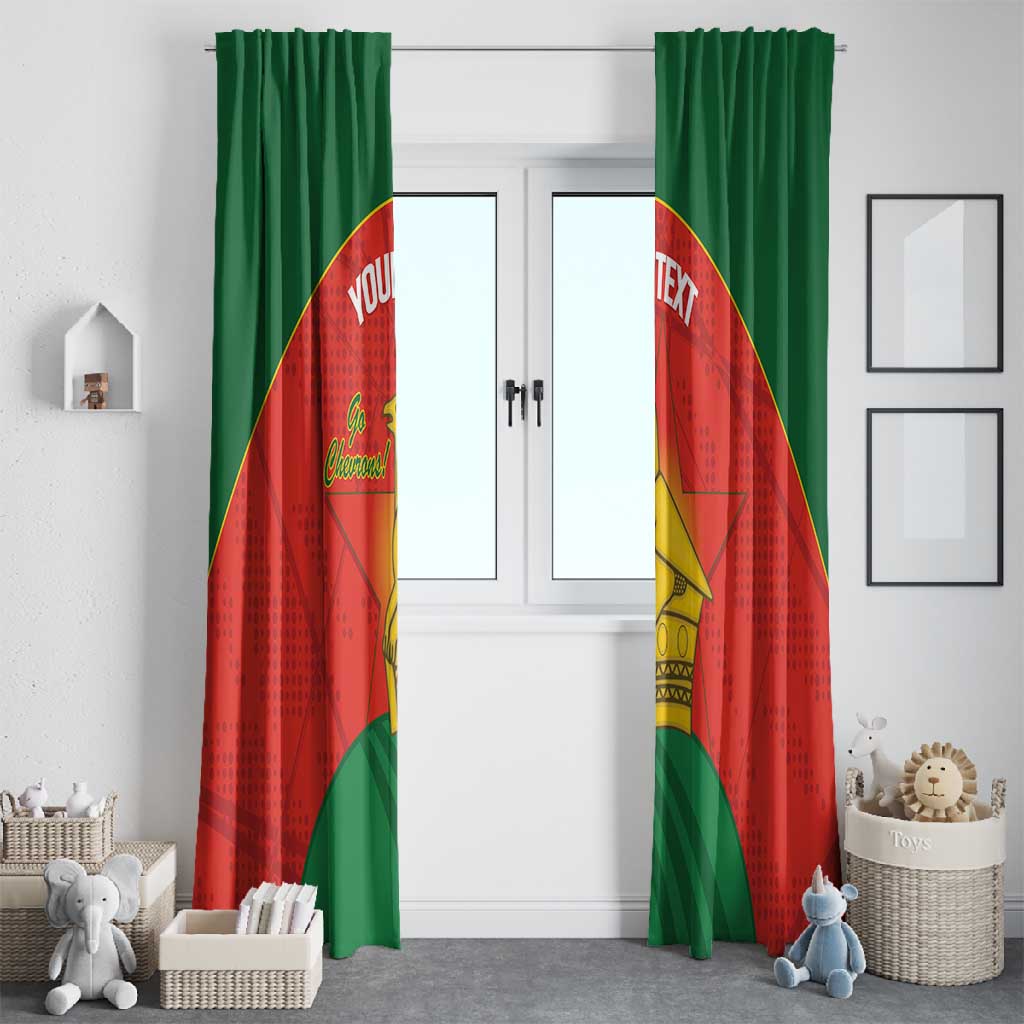 Afro Cricket Zimbabwe Custom Window Curtain Go Chevrons 2003 Color - African Pride