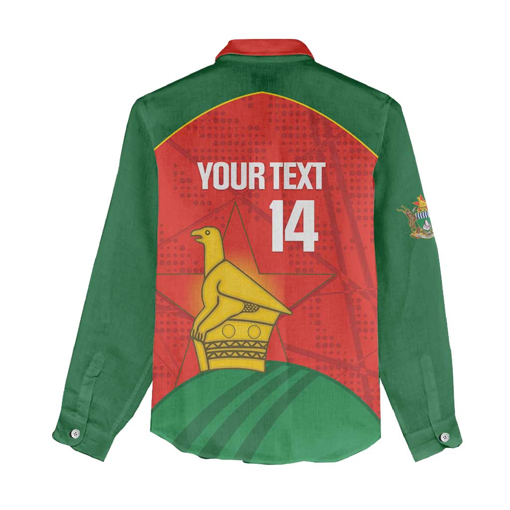 Afro Cricket Zimbabwe Custom Women Casual Shirt Go Chevrons 2003 Color - African Pride